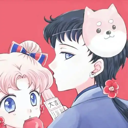 萌系可爱甜蜜情侣动漫头像图片