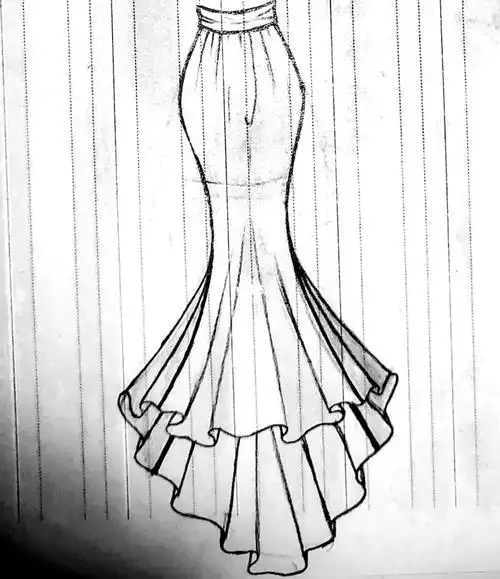 鱼尾裙_鱼尾裙_兴趣爱好_绘画