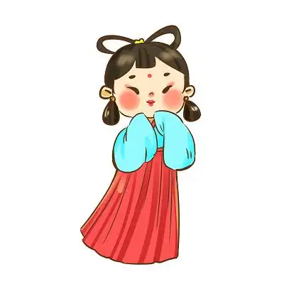 卡通手绘古代人物插画素材