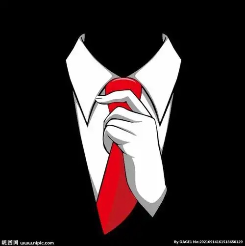 西装领带矢量图图片