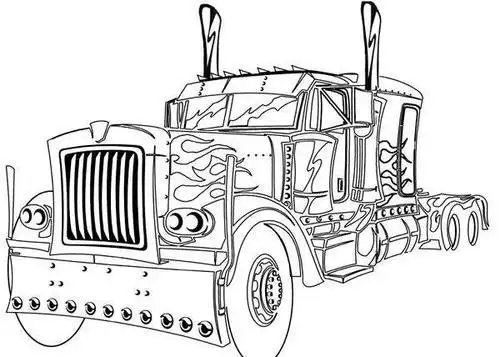 变形金刚简笔画擎天柱