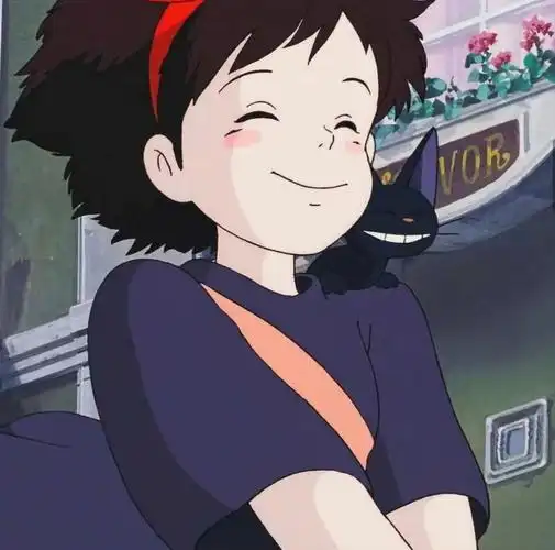 可以当做头像的图侧耳倾听魔女宅急便#小魔女宅急便  #动漫 头像