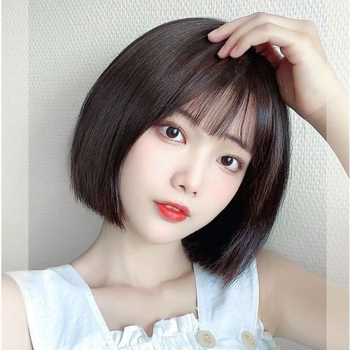 假发女短发自然全头套仿真人发丝网红lisa同款波波头中长发假