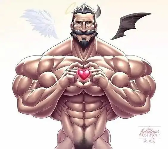 性感肌肉男漫画肌肉男头像动漫肌肉男 漫画 肌肉男模 欧美帅哥 健身