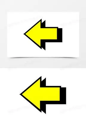 箭头黄色图片素材