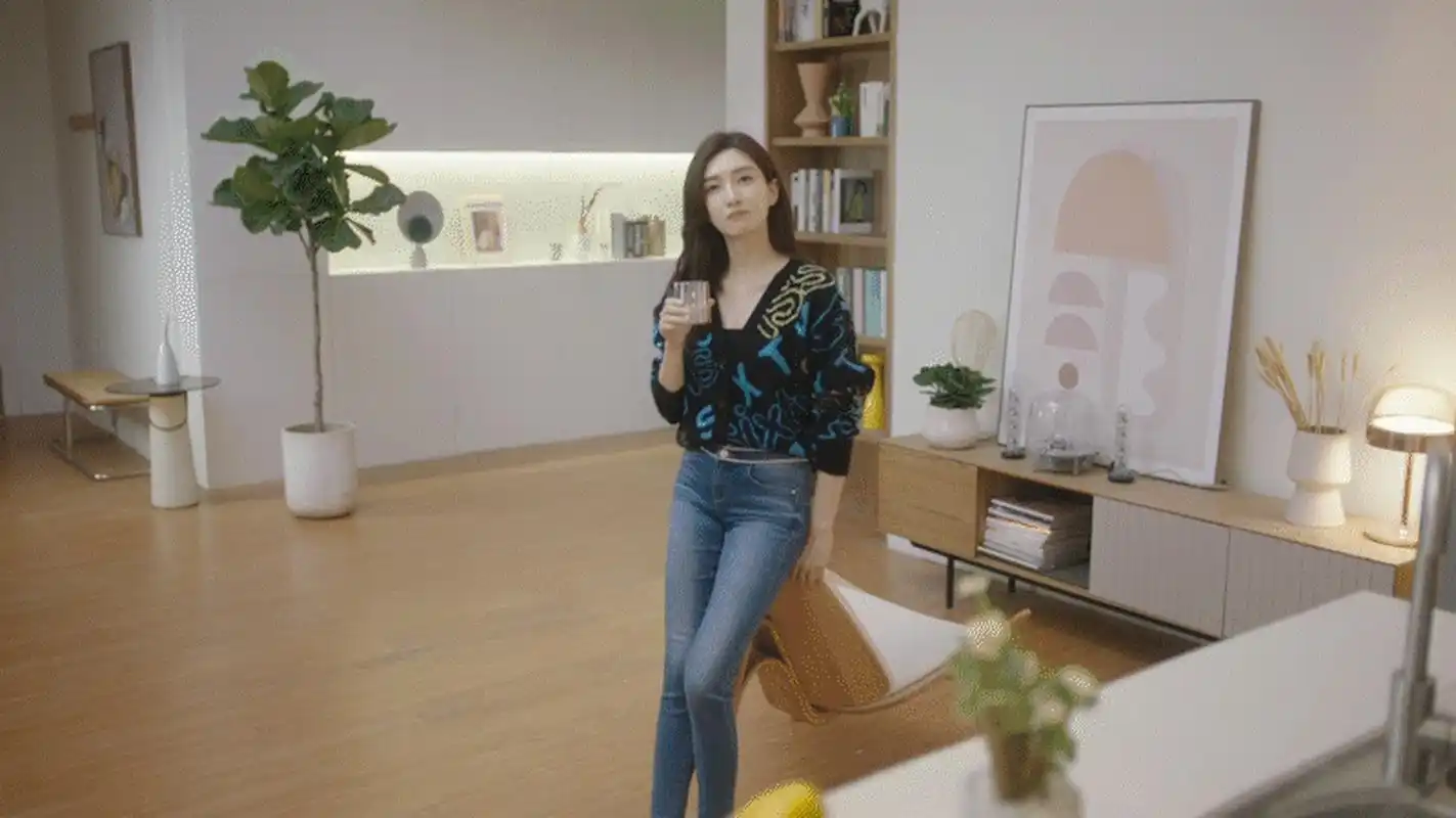 江疏影穿牛仔裤的腿,好好看