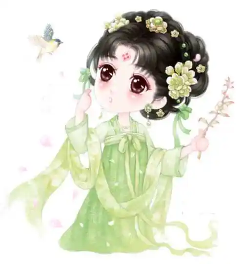 古装美女总是格外的惹人喜爱,更何况是如此q版的微信古装美女头像.