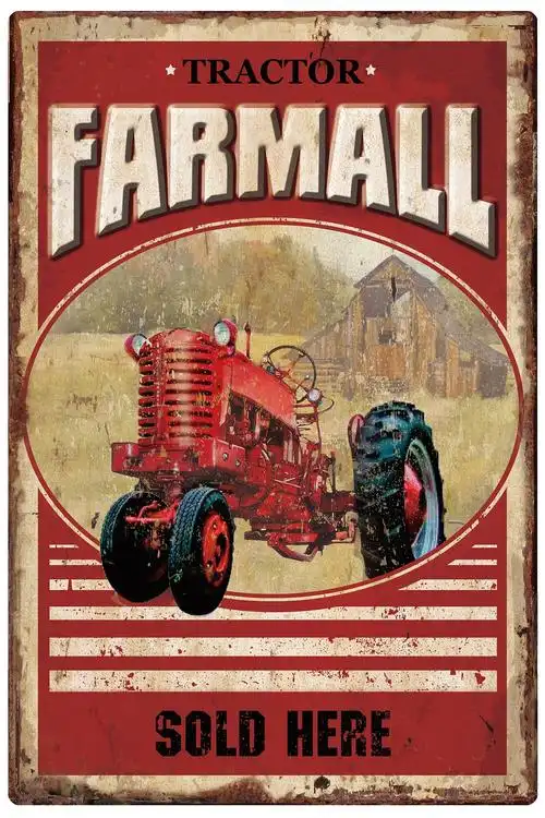 欧美复古做旧铁牌壁饰