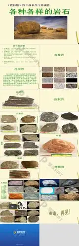 各种各样的岩石岩石和矿物ppt课件3