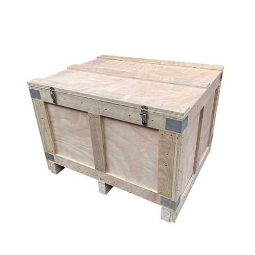 新品产木箱定制免熏蒸大型机械打包装物流周转箱大木箱铁皮包角品