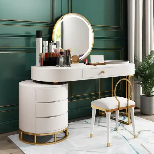 寻木匠梳妆台轻奢卧室小户型ins化妆桌收纳柜一体现代简约网红化妆台