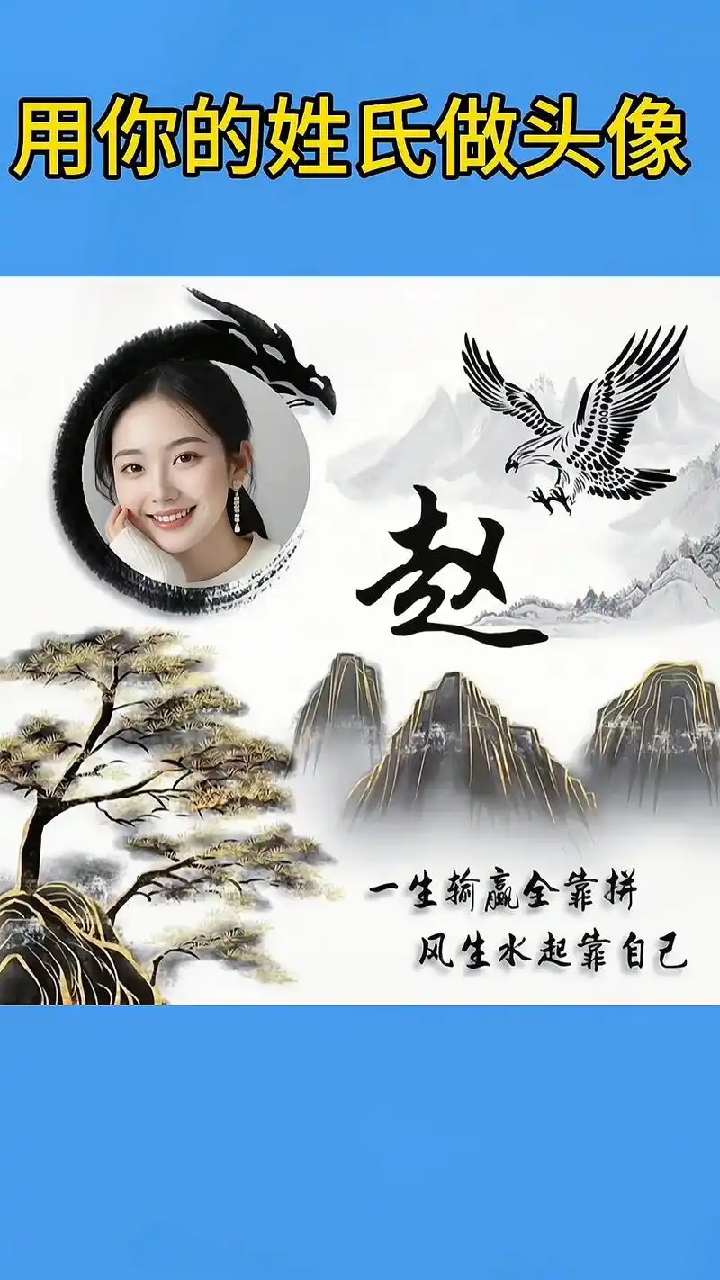 用你的姓氏做头像 姓氏头像制作教程#专属姓氏头像 #可替换自 - 抖音