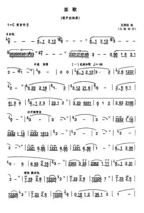 葫芦丝独奏曲《茶歌》现场示范,吐音讲解!