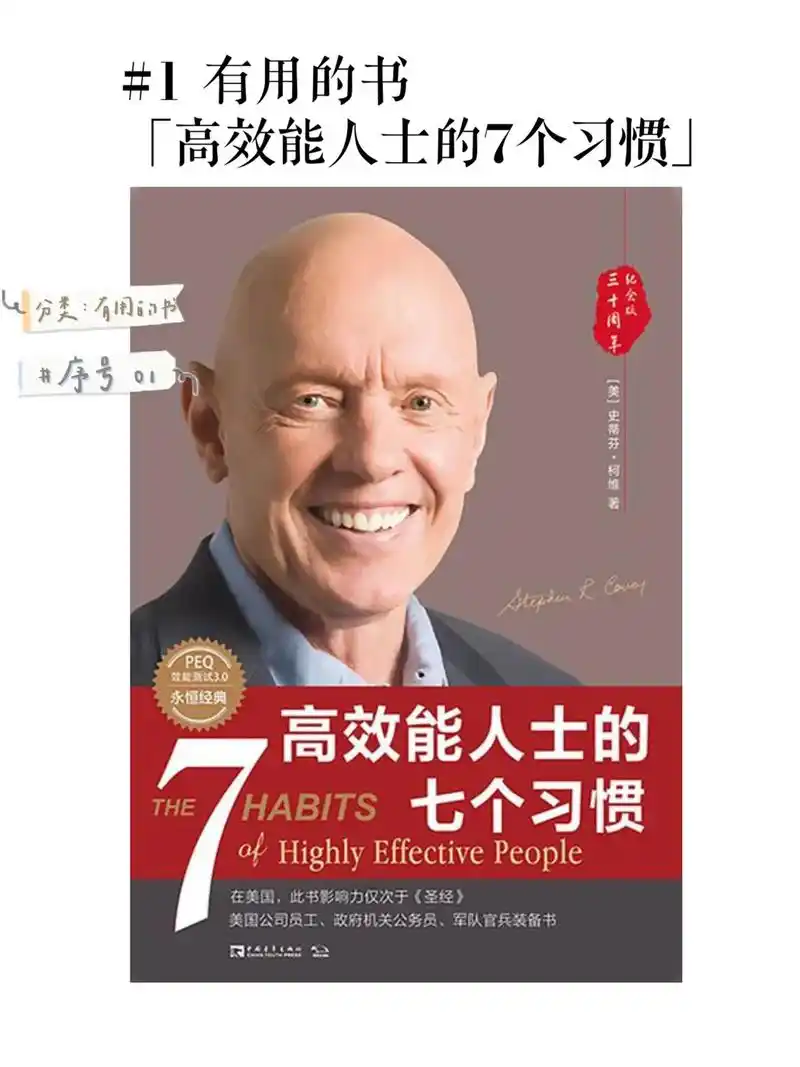 有用的书:高效能人士的七个习惯.98概述 书名高效能人士的七 - 抖音