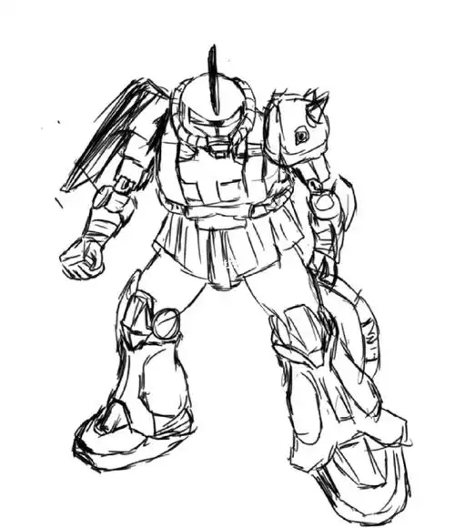 今日画一个扎古02