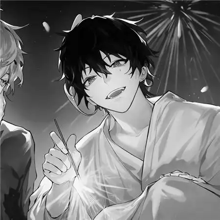 黑白兄弟头像一左一右动漫图片_基友男生头像_头像屋