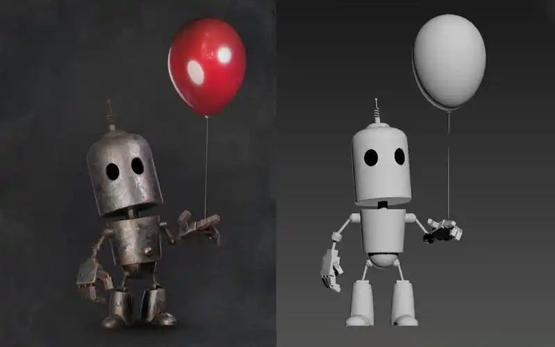 【3dmax建模】简单适合新手制作的机器人模型