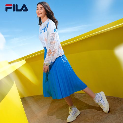 高圆圆同款filaxthemet联名斐乐连帽外套夏季蕾丝运动茄克