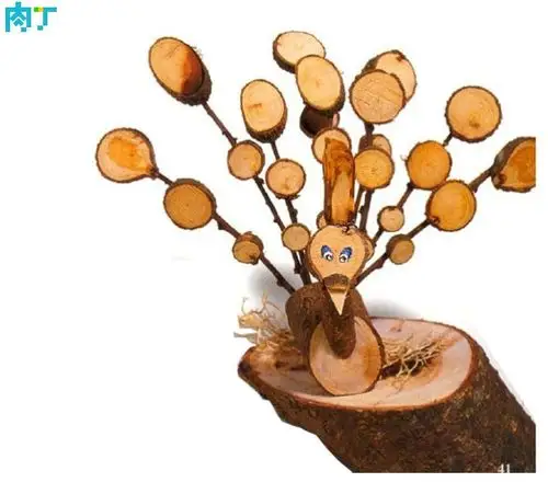 枯树枝手工作品