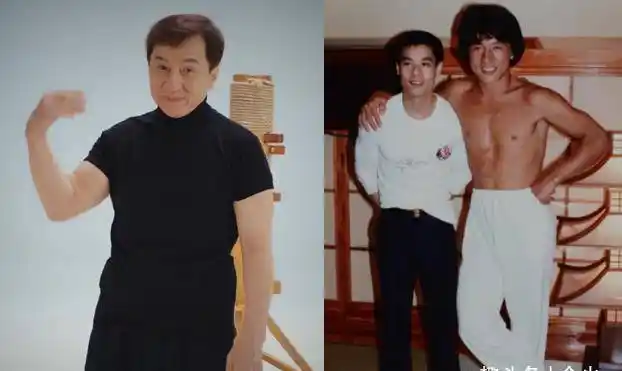 67岁成龙打拳速度超快一身健硕肌肉太惊艳身上皮肤比脸白太多