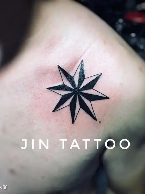 八角星_纹身图案手稿图片_大津的纹身作品集