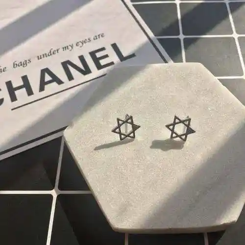 【有耳·your】六芒星耳钉韩版个性百搭价格:￥11.