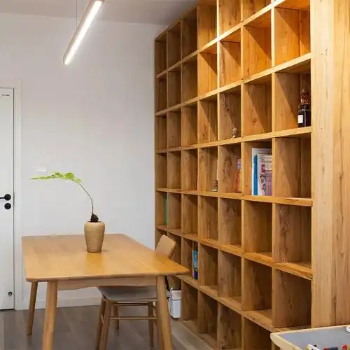 老榆木书架整墙定制书架落地书架实木书架