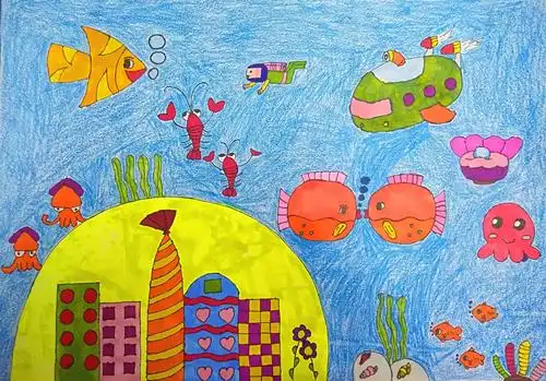 二(3)班    陈吕冰   《海底新世界》 指导老师:邹敏