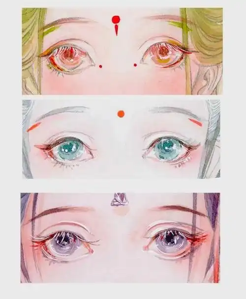 古风人物眼睛的绘制参考