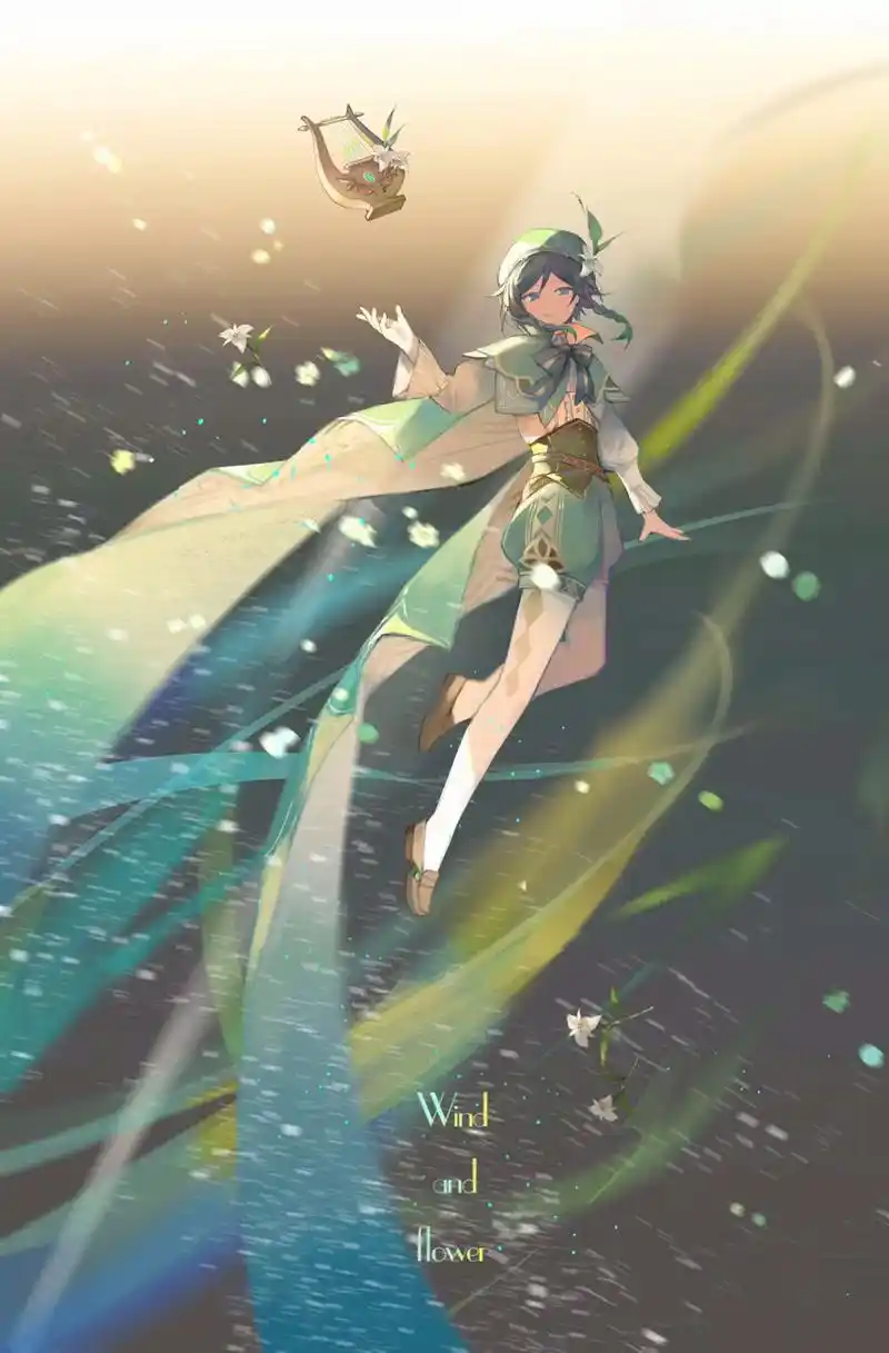 【原神】温迪(巴巴托斯)壁纸#原神 #流风眷堇庭 #巴巴托斯 - 抖音