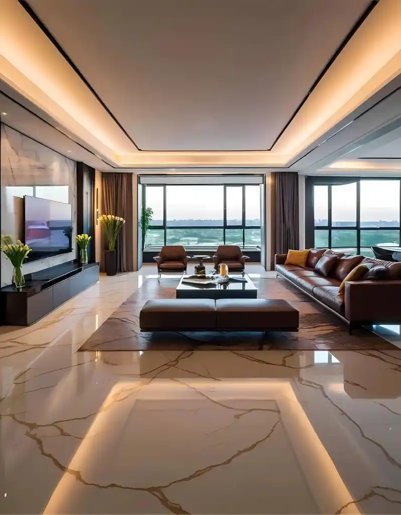 不动声色的高级感,格调瞬间拉满.意式轻奢极简风大平层设计,太