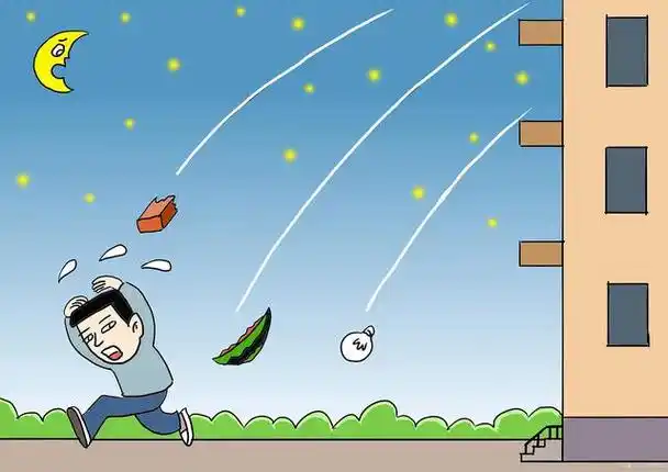 高空抛物时物品下落速度快,冲击力度大,是一种害人害己的危险行为.