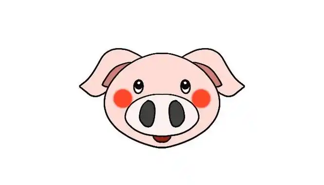动物头像之猪简笔画 动物头像之猪简笔画画法-养娃家
