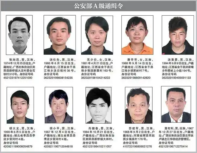 已抓获22名1月11日,记者从公安部获悉,近日公安部发出a级通缉令,公开