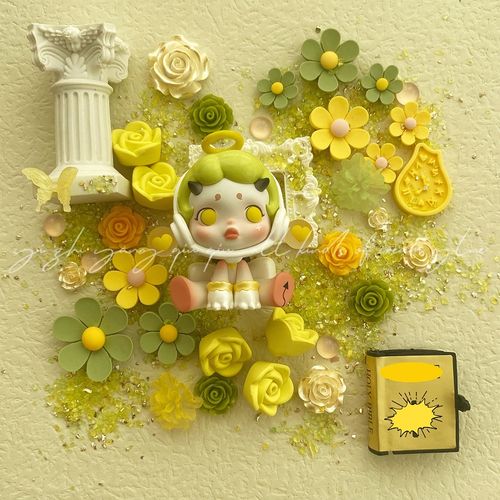 【天空之城】奶油胶diy材料包玫瑰套装 手机壳配件主题盲盒素材