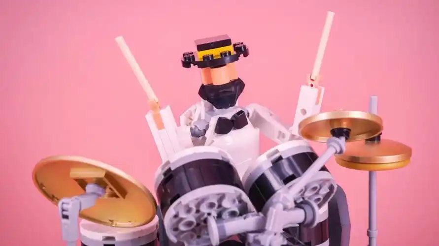 乐高21334爵士四重奏架子鼓手