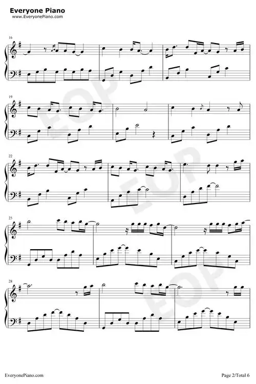 骄傲的少年-那年那兔那些事儿第二季片尾曲-正能量神曲五线谱预览2