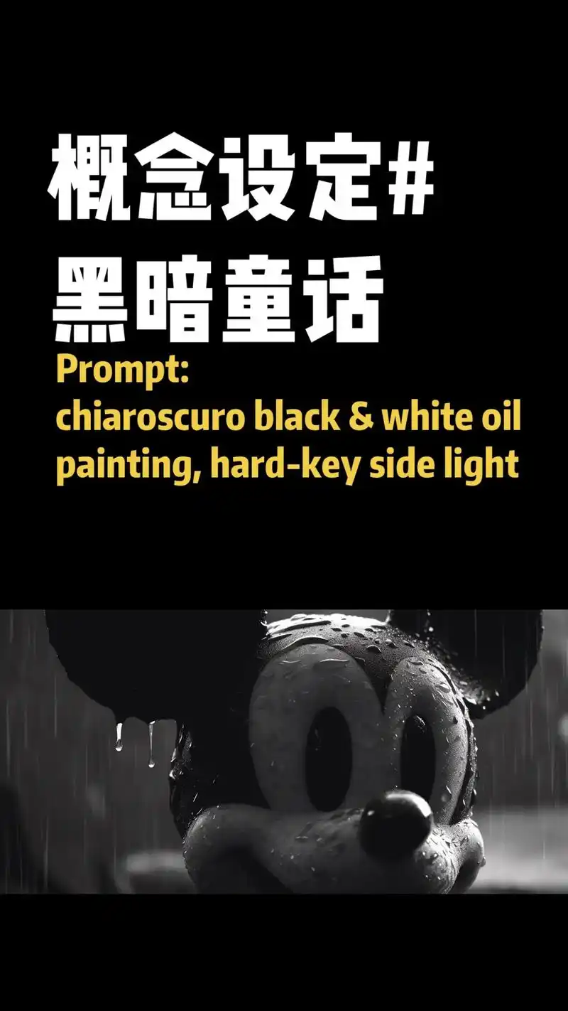 你也有黑暗的一面.如果只用首页提到的prompt,动物很有可 - 抖音