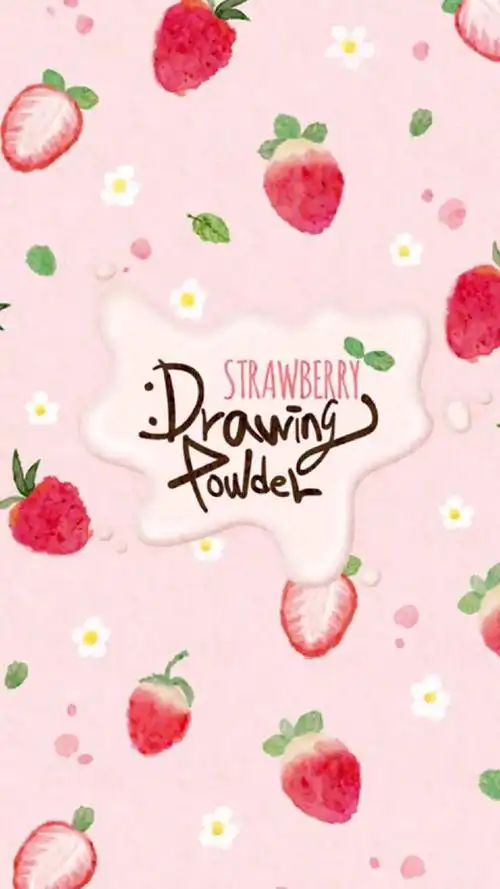 粉色系草莓壁纸