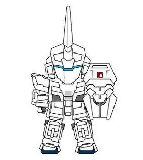 独角兽高达简笔画卡通高达机器人矢量素材高达 简笔画 图片合集p站