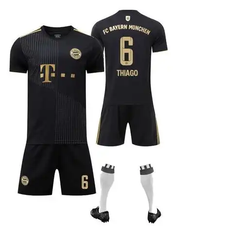 腾讯体育官方旗舰店同款拜仁慕尼黑球衣客场2122足球服短袖9号莱万25