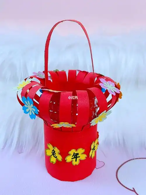 饮料瓶花篮新年手工