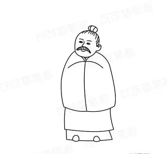 古代人怎么画古代人简笔画步骤古代男老人简笔画古代老人的简笔画集