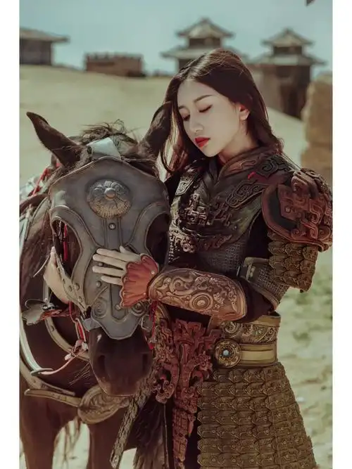 发抖的我,下一秒听到快门声,秒变酷飒女将军～有一说一,铠甲是真的重