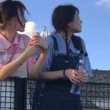 闺蜜头像真人一人一半高清超仙漂亮的两人闺蜜头像图片