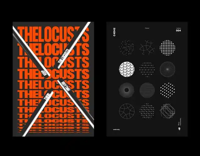 everythingnothing字型排版海报设计