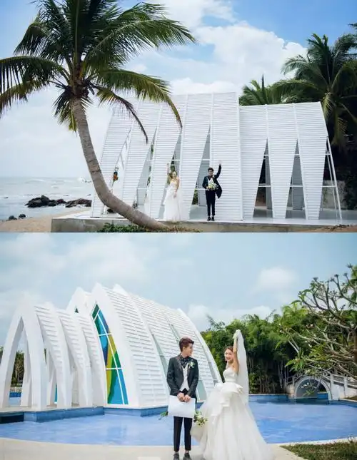 三亚婚纱照客片爱在天涯浪漫一生的挚爱