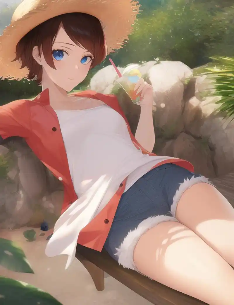 女生化的路飞你见过吗?应该换个草帽