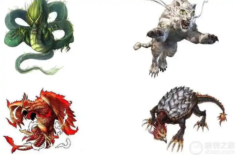 运动钢劳四大瑞兽