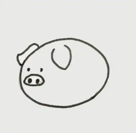 小猪简笔画怎么画小猪简笔画图片儿童步骤教程